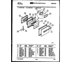 Tappan 57-2709-10-04 lower oven door parts diagram