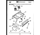 Tappan 37-1009-00-04 cooktop and broiler parts diagram