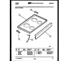 Tappan 73-3757-00-09 cooktop parts diagram