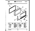 Tappan 73-3757-00-09 upper oven door parts diagram