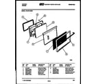 Tappan 73-3757-00-09 lower oven door parts diagram