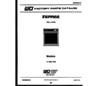 Tappan 11-1969-00-03 cover page- text only diagram