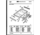 Tappan 77-4950-00-01 cooktop parts diagram