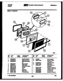 Lower oven door parts