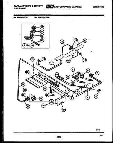 Burner, manifold and gas control