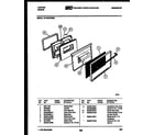 Tappan 31-2549-00-03 door parts diagram