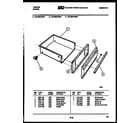 Tappan 30-4980-08-01 drawer parts diagram