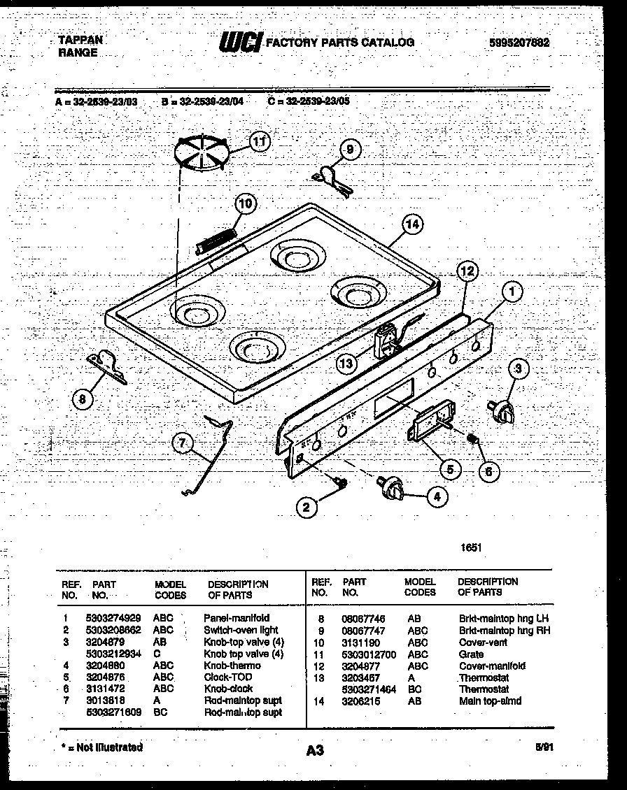 Cooktop parts