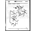 Tappan 32-2539-00-04 burner, manifold and gas control diagram