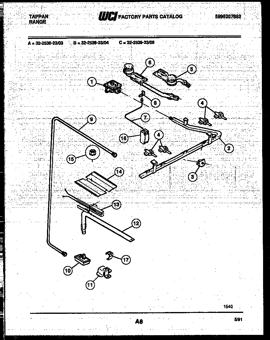 Burner, manifold and gas control