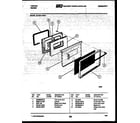 Tappan 30-3341-00-01 door parts diagram