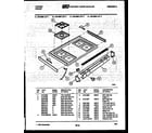 Tappan 30-4998-00-02 cooktop parts diagram