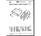 Tappan 30-4998-00-03 drawer parts diagram