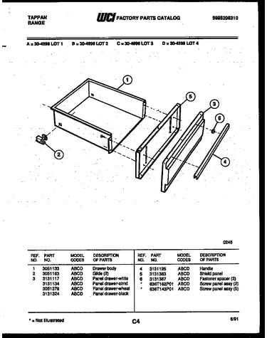 Drawer parts