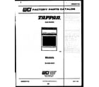 Tappan 30-3350-00-01 cover page diagram