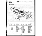 Tappan 30-3350-00-01 broiler drawer parts diagram