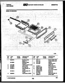 Broiler drawer parts