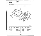 Tappan 76-4960-00-01 drawer parts diagram
