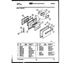 Tappan 11-5969-00-03 door parts diagram