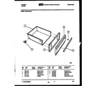 Tappan 30-3991-00-01 drawer parts diagram