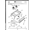 Tappan 37-1009-00-05 cooktop and broiler parts diagram