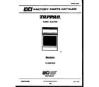 Tappan 31-2239-00-04 cover page diagram