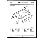 Tappan 31-2239-00-04 cooktop parts diagram