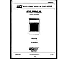 Tappan 31-2649-00-04 cover page diagram