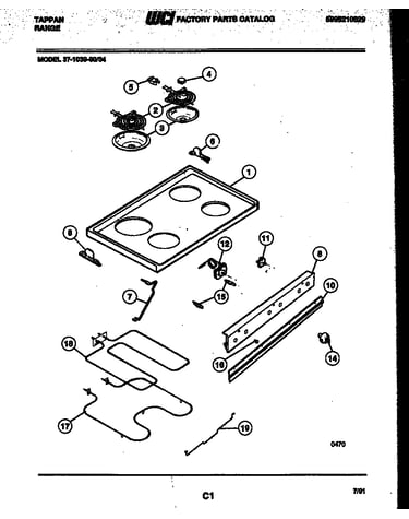 Cooktop and broiler parts