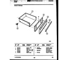 Tappan 37-1039-00-04 drawer parts diagram