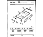 Tappan 31-3349-00-04 cooktop parts diagram