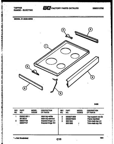 Cooktop parts