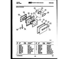 Tappan 57-2729-00-02 lower oven door parts diagram
