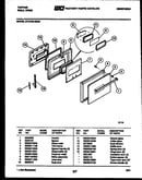 Lower oven door parts