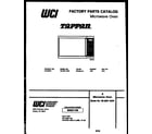 Tappan 56-2251-10-01 front cover diagram