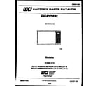 Tappan 56-9999-10-15 front cover diagram