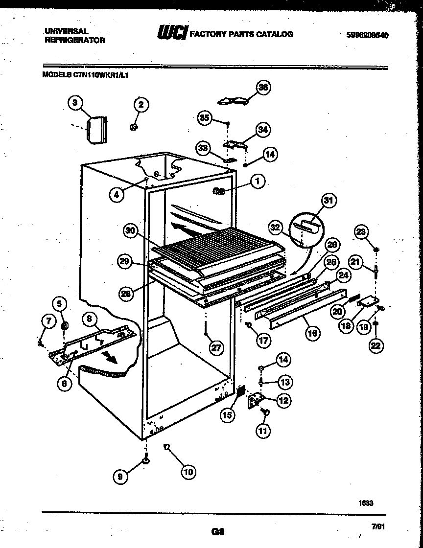 CABINET PARTS