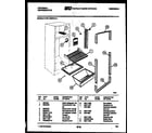 White-Westinghouse CTN110DKR1 shelves and supports diagram