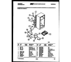 Frigidaire CTN110WKR1 system and automatic defrost parts diagram