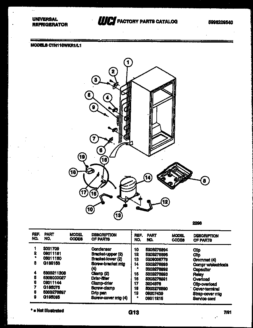 System and automatic defrost parts