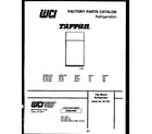 Tappan 95-1781-00-00 cover diagram