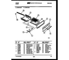 Tappan 30-3649-00-05 broiler drawer parts diagram