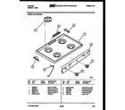 Tappan 30-1049-23-04 cooktop parts diagram