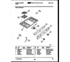 Tappan 30-6239-00-04 cooktop parts diagram