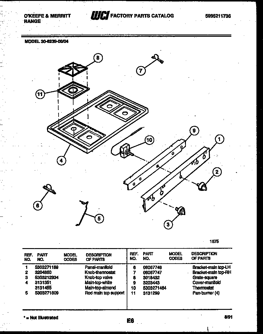 Cooktop parts