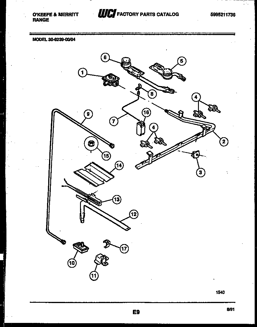 Burner, manifold and gas control