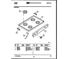 Tappan 30-2759-00-04 cooktop parts diagram