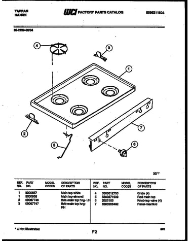 Cooktop parts