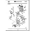 Tappan 30-2759-00-04 burner, manifold and gas control diagram