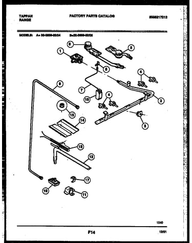 Burner, manifold and gas control